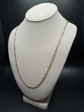 Pre-Owned 26" 14k Tri-Color Gold Figaro 4mm 13.0g