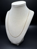 20" 14k Yellow Gold Curb 1.5mm 2.35g