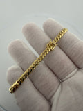 7.5" 14k Yellow Gold Cuban 5mm 15.7g (#1)
