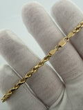 8" 14K Yellow Gold Rope 3.5mm 9.4g