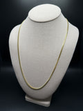 24" 14k Yellow Gold Cuban 3mm 16.34g