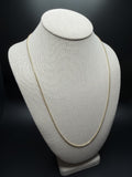 24" 14k Yellow Gold Rounded Box 1.5mm 3.6g