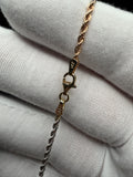 8" 14k Tri-Color Rope Chain 2mm 3.1g