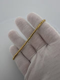 8" 14K Yellow Gold Franco 3mm 10.9g