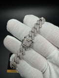 7" 10mm silver moissanite Cuban bracelet, 6ctw D VVS1, 33.2g – Ott Family Jewelry (3)
