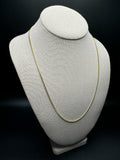 22" 10K Yellow Gold Cuban Chain 2mm 5.65g