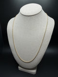 24" 14K Yellow Gold Rope 2mm 9.1g