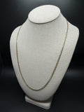 24 inch 3.5mm curb chain in 14K yellow gold, 8.4g, view 3 - Ott Family Jewelry