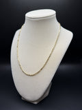 18" 14k Yellow Gold Milano Figarope 2.4mm 9.75g
