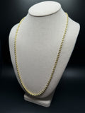 26" 14K Yellow Gold Rope 3.5mm 12.0g
