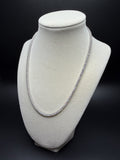 18" Silver 11ctw VS/VVS Lab Diamond Tennis Chain 3mm 21.1g