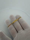 6.25" 14K Yellow Gold Cuban Baby ID Bracelet 2.5mm 2.0g