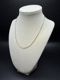 16" 14K Yellow Gold Box Chain 1.5mm 4.44g