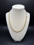 8mm Moissanite Cuban Chain, 11.35ctw D VVS1, Gold Over 925 Silver, 18" (52.1g)
