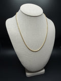 20 inch 2.5mm rounded box chain in 14K yellow gold, 6.4g, view 3 - Ott Family Jewelry