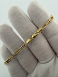 7.5" 3.6mm 14K yellow gold paperclip bracelet, 2.83g – Ott Family Jewelry (3)