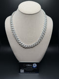20" 12mm silver moissanite Cuban chain, 26.21ctw D VVS1, 109.4g – Ott Family Jewelry (3)