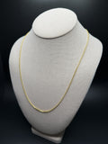 22" 14K Yellow Gold Franco Chain 1.8mm 8.5g