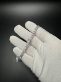 8" 5mm silver moissanite tennis bracelet, 17.87ctw D VVS1, 13.6g – Ott Family Jewelry (3)