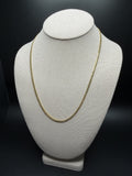 20" 14k Yellow Gold Cuban 3mm 14.95g