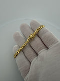 7.5" 14k Yellow Gold Cuban 6mm 20.1g