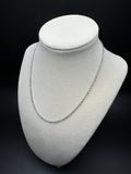 16" 14k White Gold Herme$ Link 2mm 4.83g