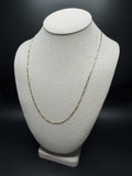 22 inch 2.5mm Figaro chain in 14K yellow gold, 4.7g, view 3 - Ott Family Jewelry