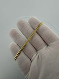 7.5" 10k Yellow Gold Cuban 4mm 9.12g