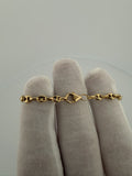 6" 14k Yellow Gold Puffed Mariner Baby ID Bracelet 4mm 4.0g