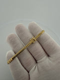 7.25" 4mm solid 10K yellow gold Cuban link bracelet, 8.6g – Ott Family Jewelry (3)