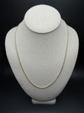 22" 14K Yellow Gold Ice Chain 2.5mm 9.6g