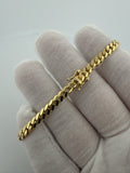7.25" 14K Yellow Gold Cuban Bracelet 5mm 15.0g