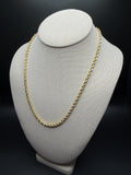 20" 14k Yellow Gold Rope 3.7mm 9.2g