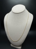 24" 14K Yellow Gold Franco 1.5mm 5.23g
