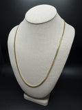 24" 14K Yellow Gold Cuban Chain 4mm 30.25g