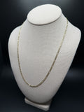 22" 14k Yellow Gold Figaro 3.5mm 7.9g