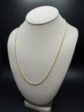22" 14K Yellow Gold Franco 1.8mm 9.1g