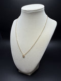 18" 14K Yellow Gold Chain & Clover 2mm 4.12g