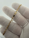 8" 14k Yellow Gold Rope 2.2mm 1.32g