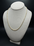 20" 14K Yellow Gold Rope Chain 3mm 15.5g