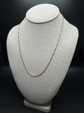 20 inch 2.5mm Figaro chain in 14K yellow gold, 2.4g, view 3 - Ott Family Jewelry