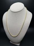 22" 14K Yellow Gold Franco 3mm 29.1g