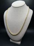 24" 14K Yellow Gold Rope 5mm 11.64g
