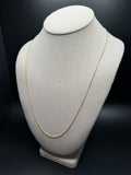 24" 14k Yellow Gold Franco 1mm 4.1g