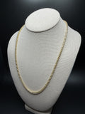 22" 14K Yellow Gold Franco Chain 4mm 39.62g