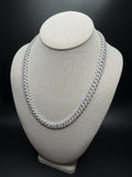 20" Silver 25ctw Moissanite Cuban 10mm 87.2g