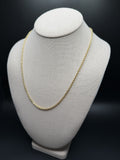 20" 14K Yellow Gold Fancy Cable 3mm 5.4g