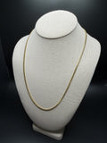 22" 14K Yellow Gold Cuban 3mm 16.08g