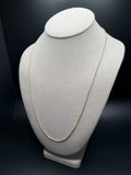 24" 14k Yellow Gold Foxtail Franco 1.5mm 2.9g