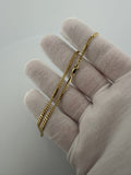 10" 2.5mm solid 14K yellow gold Cuban link anklet, 4.71g – Ott Family Jewelry (3)